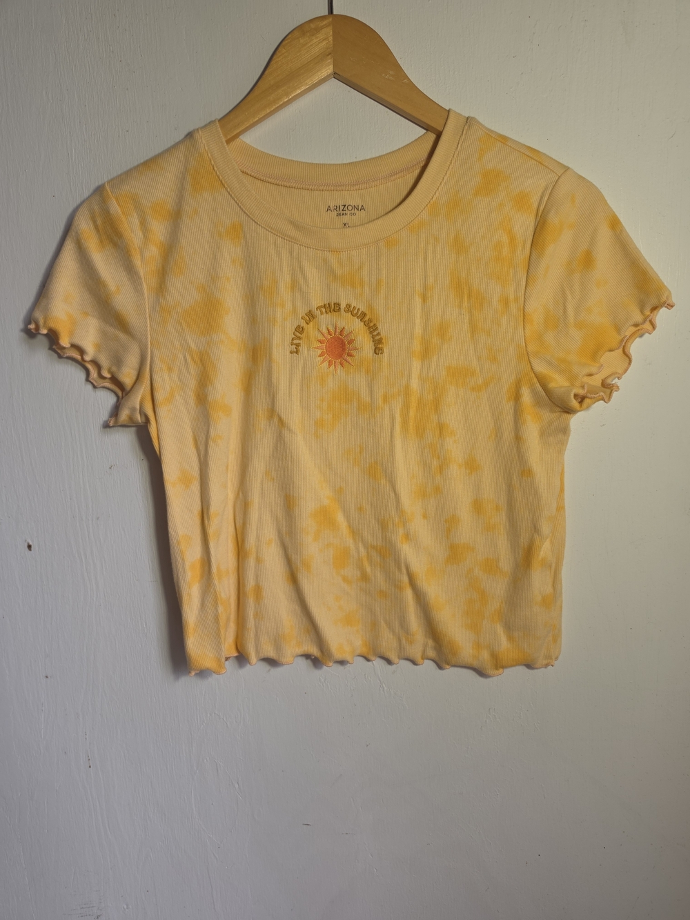 Arizona Jean Co Live In The Sunshine Tie Dye Crop Tee XL